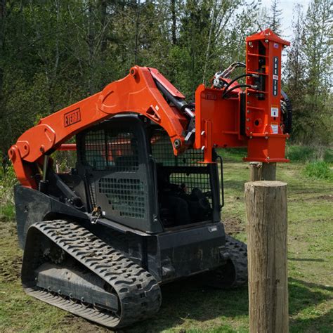 post pounder for skid steer for sale|skid steer mounted post pounder.